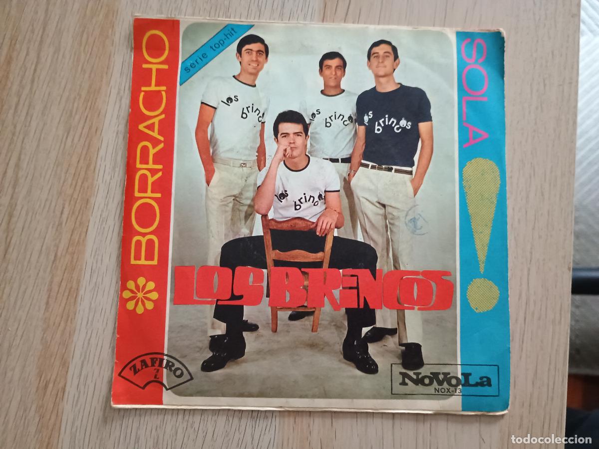 Discos de vinilo: LOS BRINCOS (BORRACHO) SINGLE ESPA&Ntilde;A 1965 - Foto 2