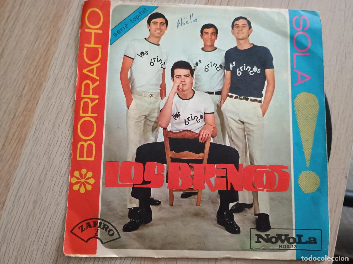 Discos de vinilo: LOS BRINCOS (BORRACHO) SINGLE ESPA&Ntilde;A 1965 - Foto 1