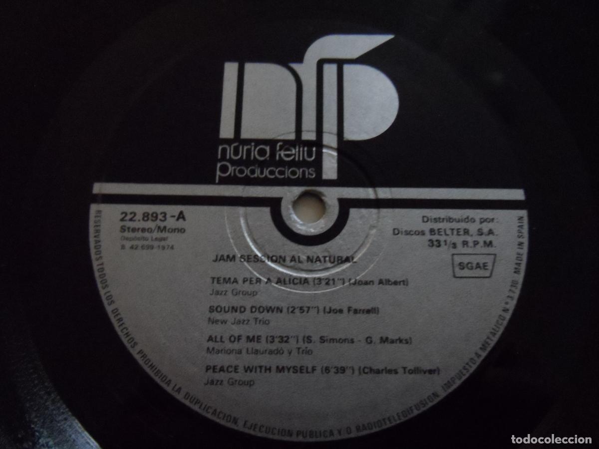 Discos de vinilo: JAM SESSION - AL NATURAL - MODERN JAZZ SEXTET (SPAIN 1974) - Foto 3
