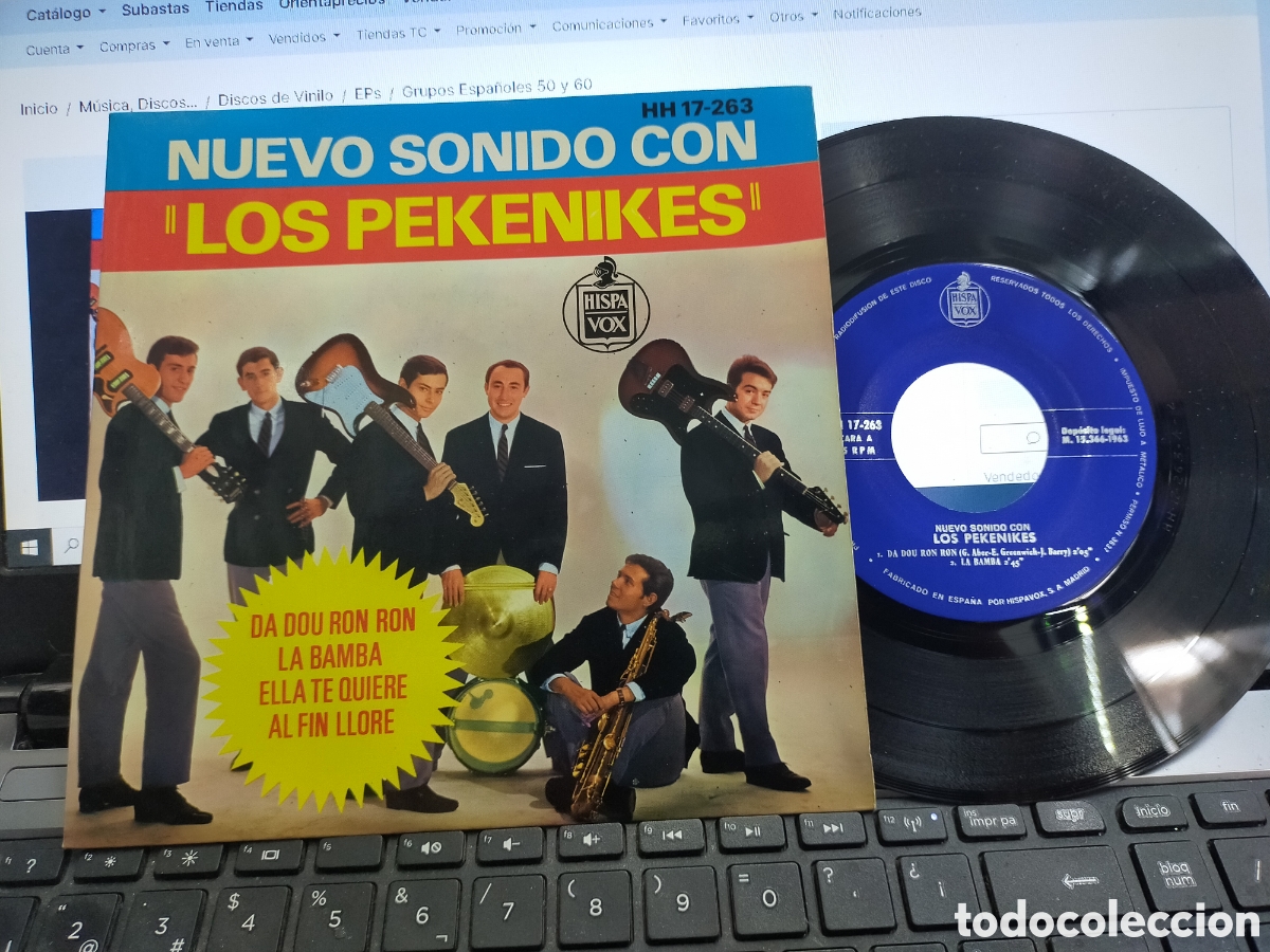 Discos de vinilo: Los pekenikes ep da dou ron ron + 3 1963 - Foto 1