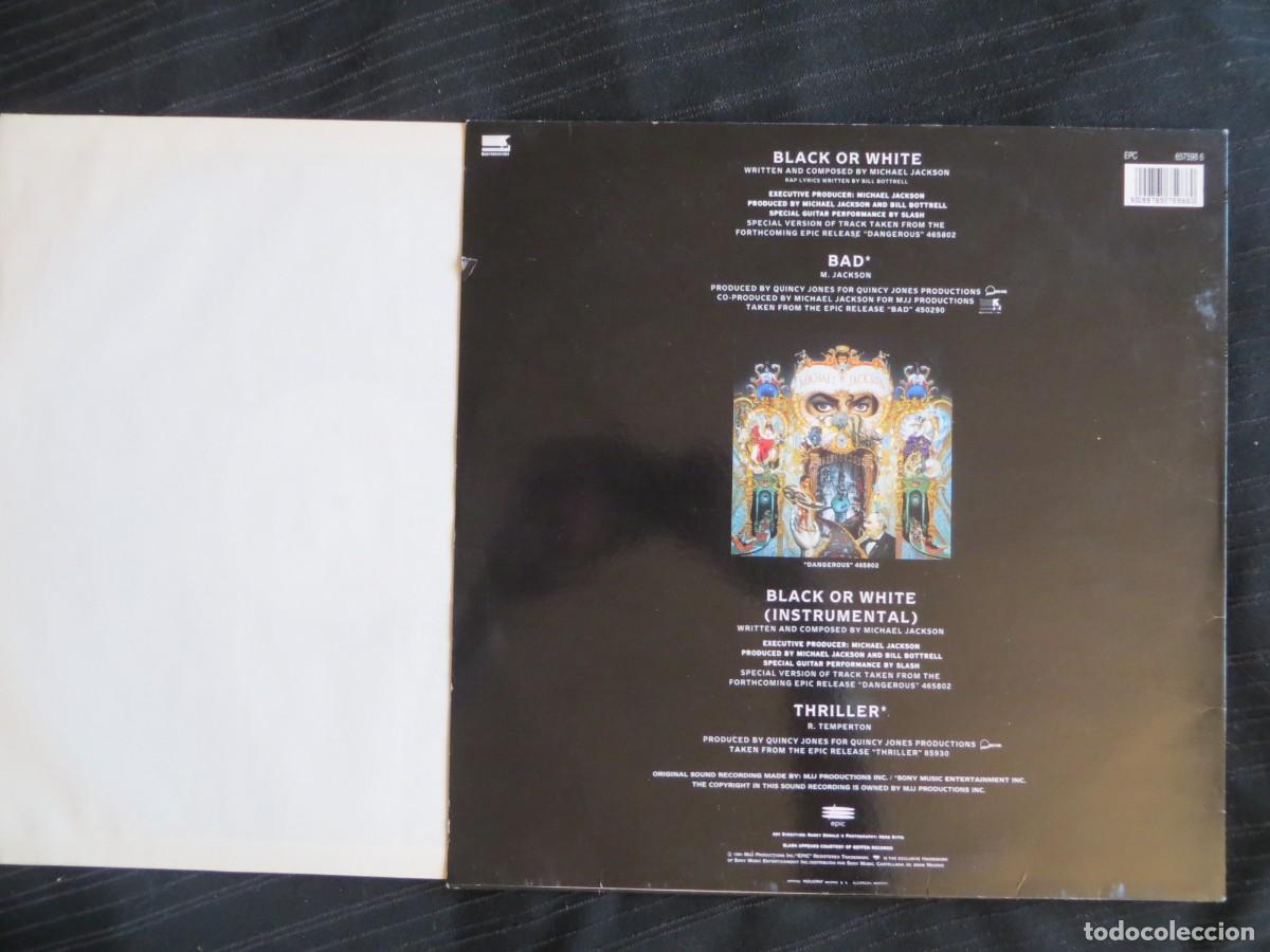 Discos de vinilo: Michael Jackson: Black Or White. (Espa&ntilde;a 1991 ) NUEVO !!!! - Foto 2