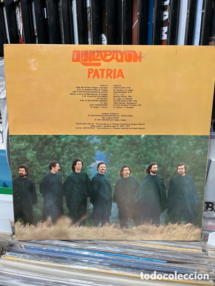Discos de vinilo: quilapayun patria patria - Foto 2