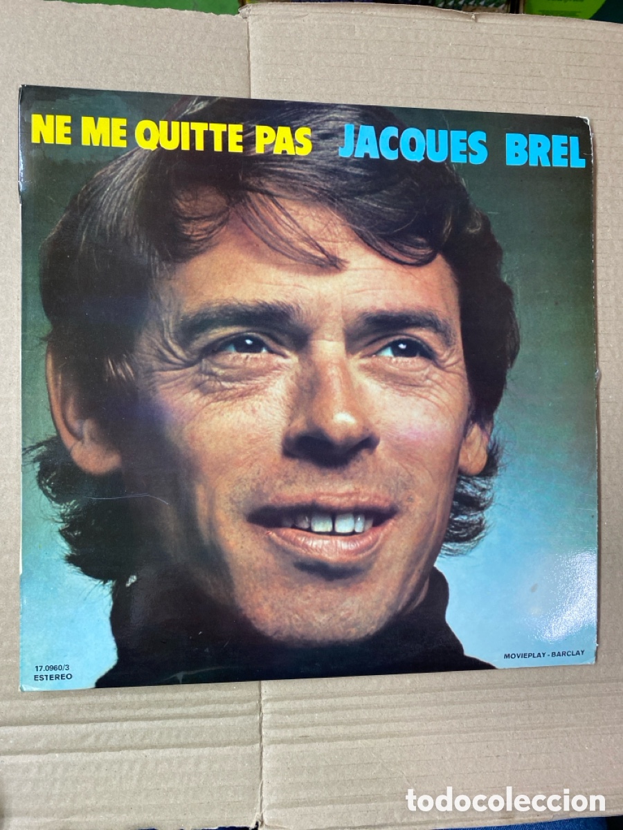 Discos de vinilo: LP JACQUES BREL. NE ME QUITTE PAS - Foto 1