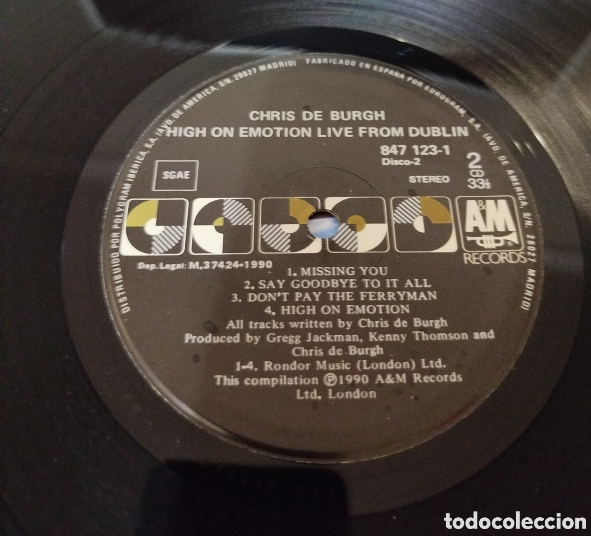 Discos de vinilo: Chris de Burgh - live from dublin. Doble LP - Foto 3