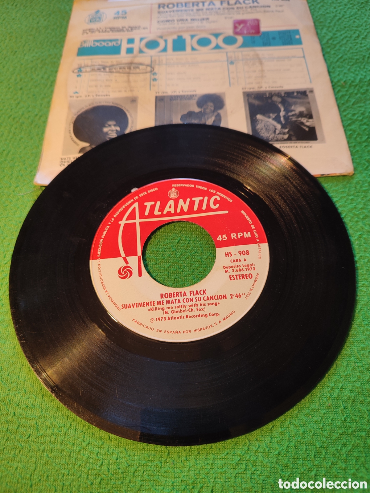 Discos de vinilo: Roberta Flack - Suavemente me mata con su canci&oacute;n - Foto 2