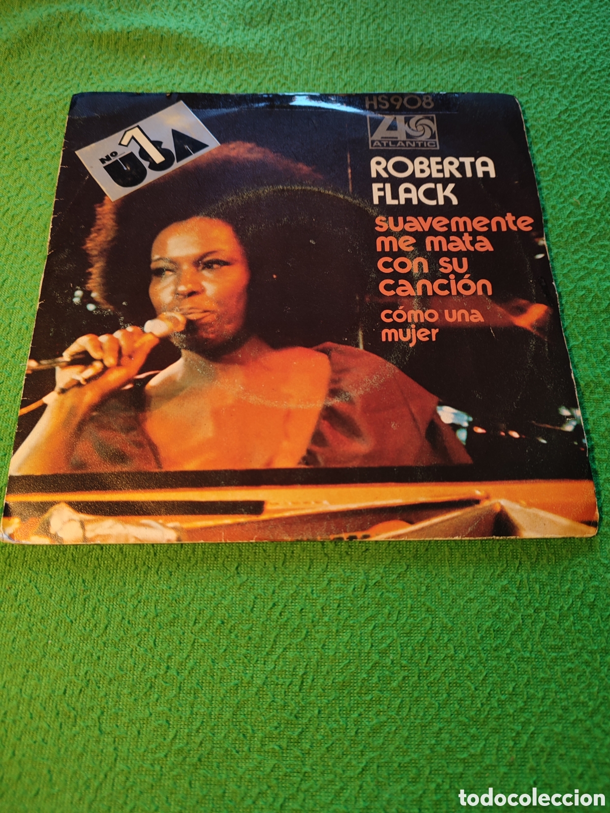 Discos de vinilo: Roberta Flack - Suavemente me mata con su canci&oacute;n - Foto 1