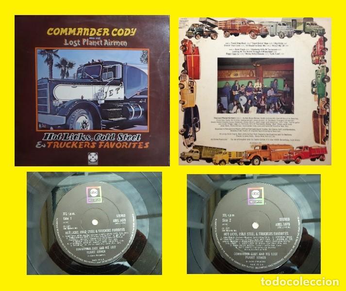 Discos de vinilo: COMMANDER CODY / hot licks cold steel and truckers 1972 !! 2&ordm; LP !! ORG UK EDIT !! IMPECABLE