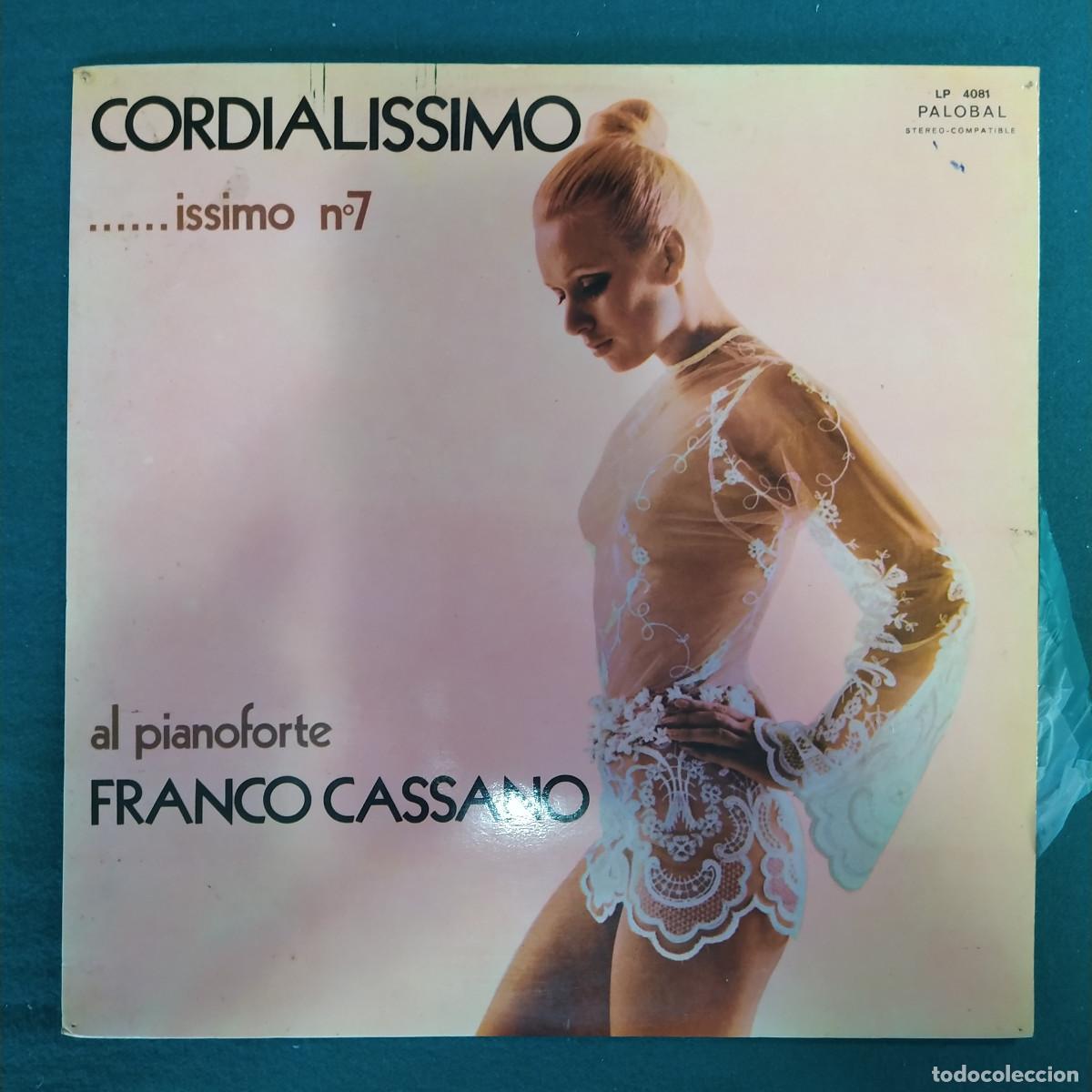 Discos de vinilo: Franco Cassano &ndash; Cordialissimo - Foto 1