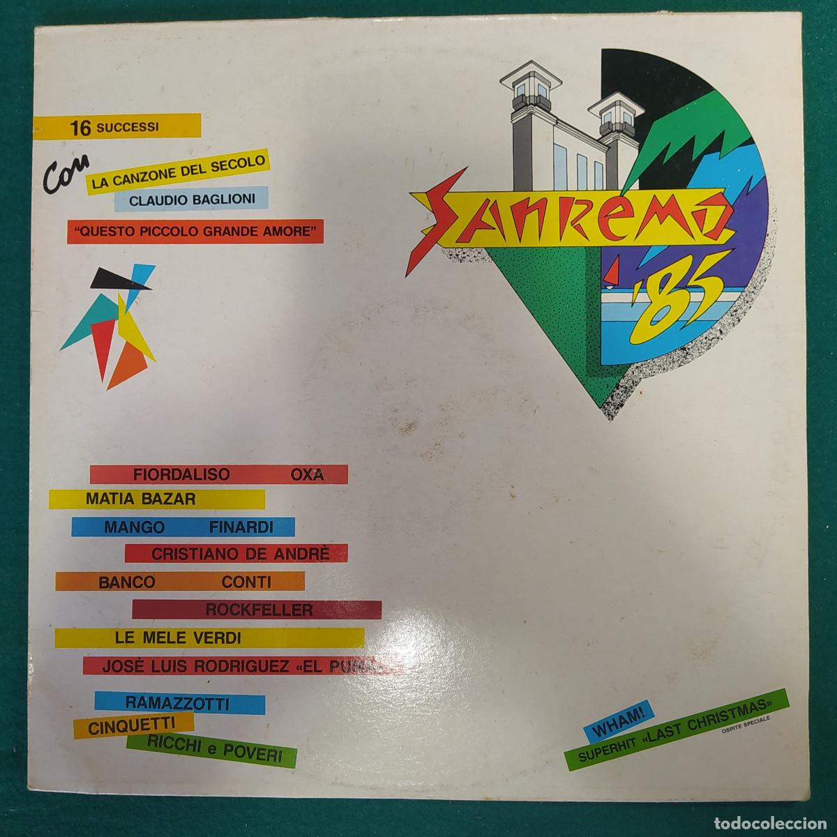 Discos de vinilo: Sanremo 1985 LP 26409 - Foto 1