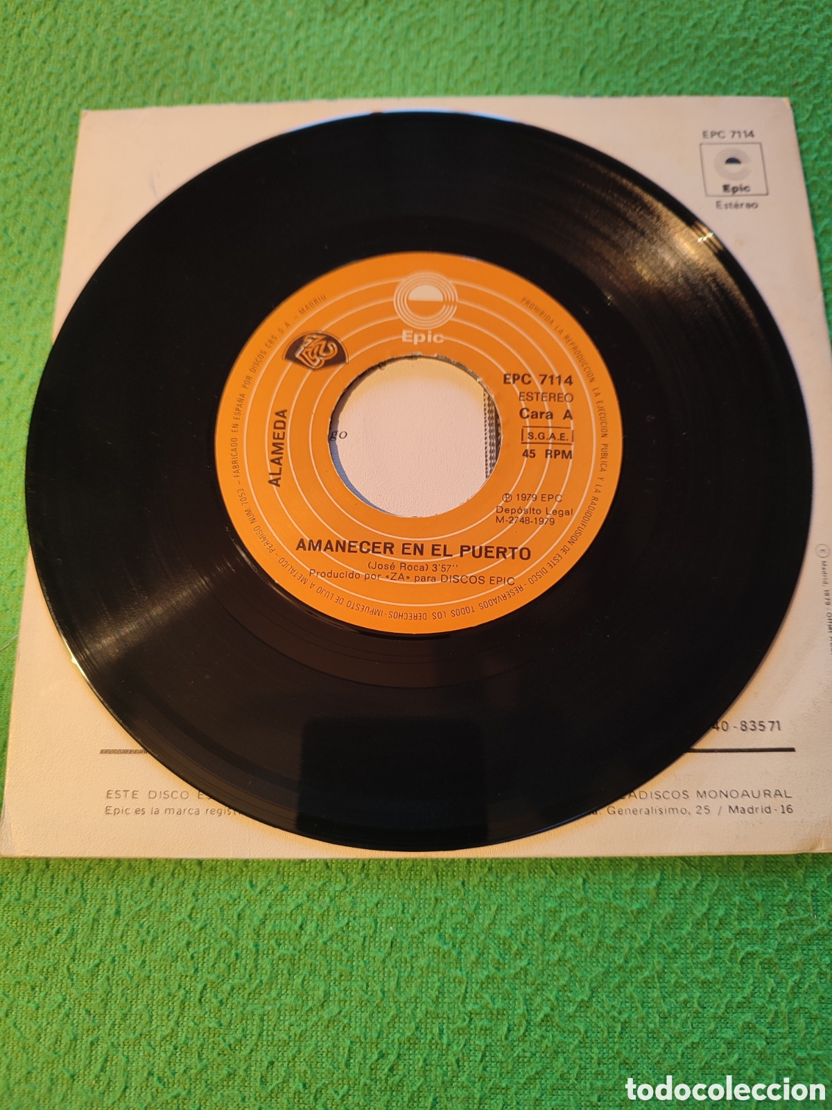 Discos de vinilo: Alameda - Amanecer en el puerto - Foto 3