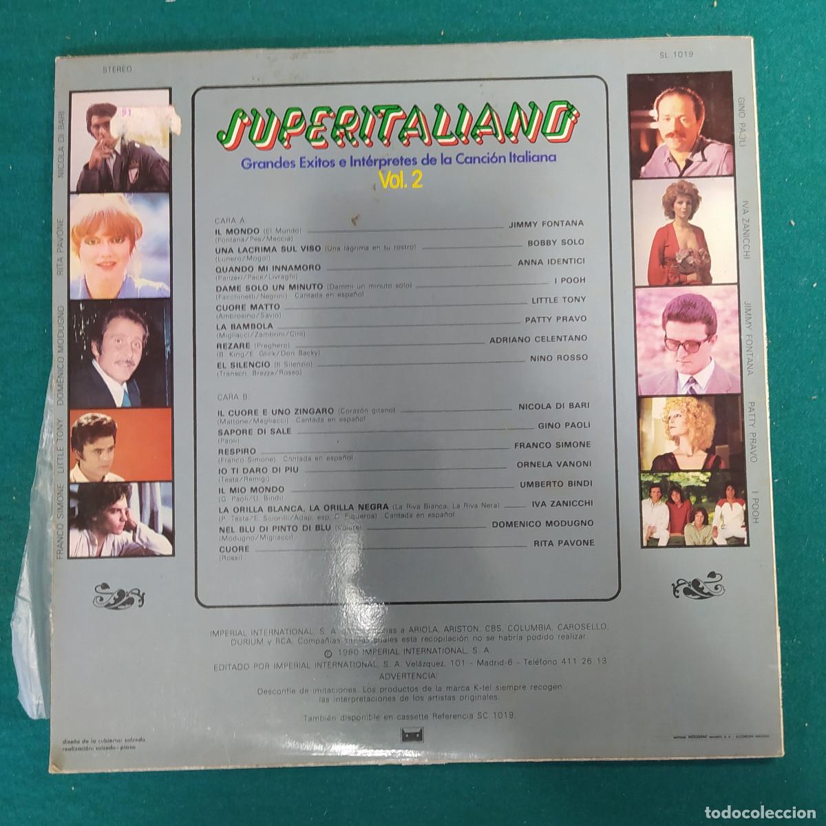 Discos de vinilo: Superitaliano Vol. 2 - Foto 2