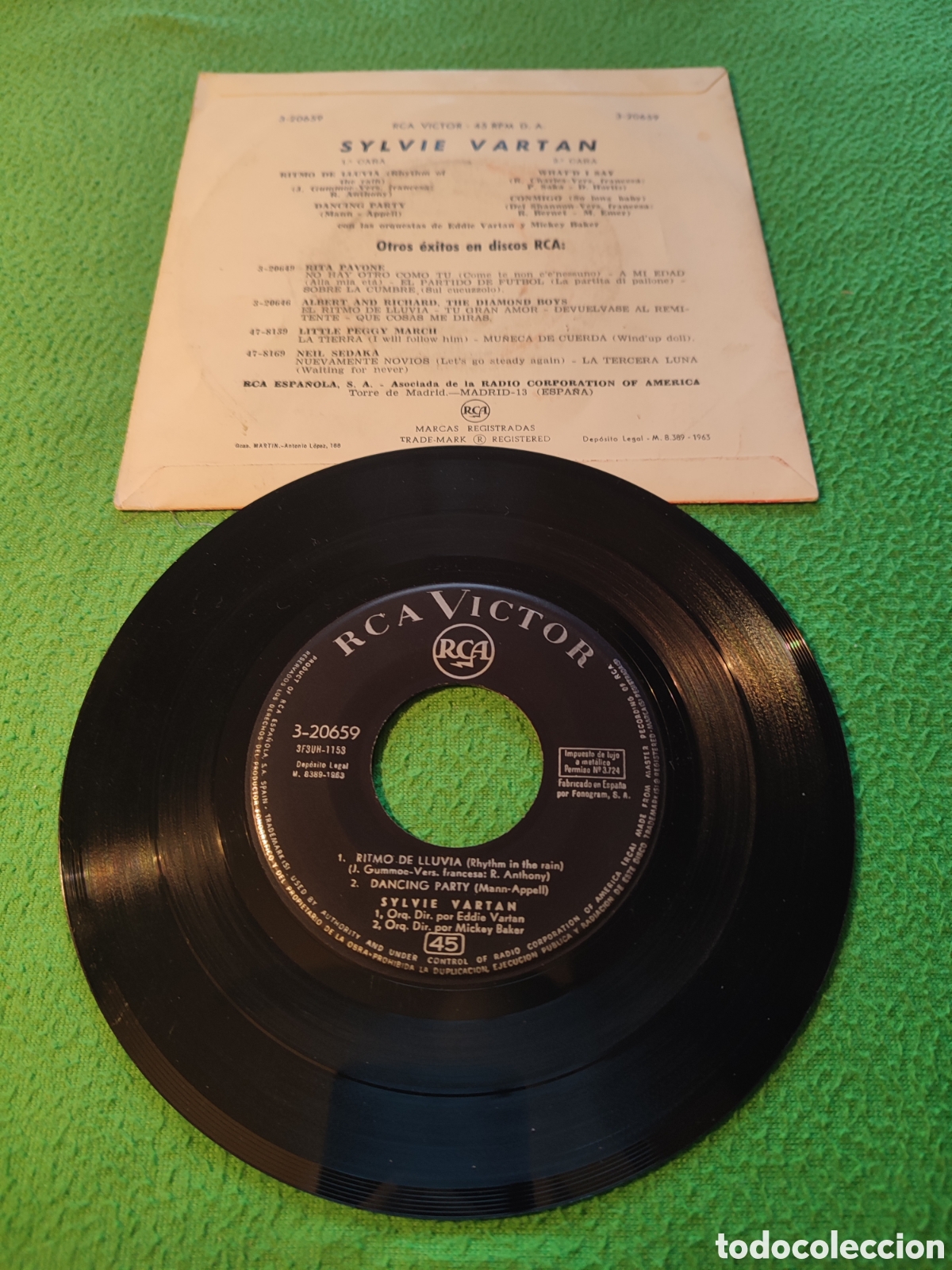 Discos de vinilo: Sylvie Vartan - Ritmo de lluvia + 3 - Foto 2