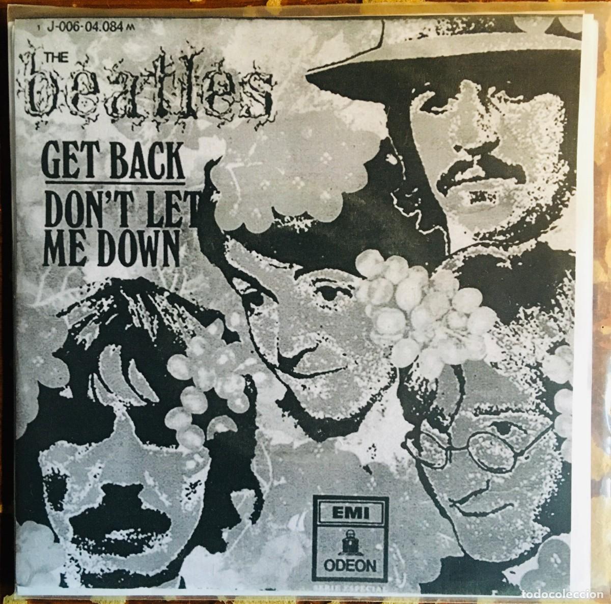 Discos de vinilo: THE BEATLES - GET BACK, single 7&rdquo; edic Spain 1969 mono - Foto 1