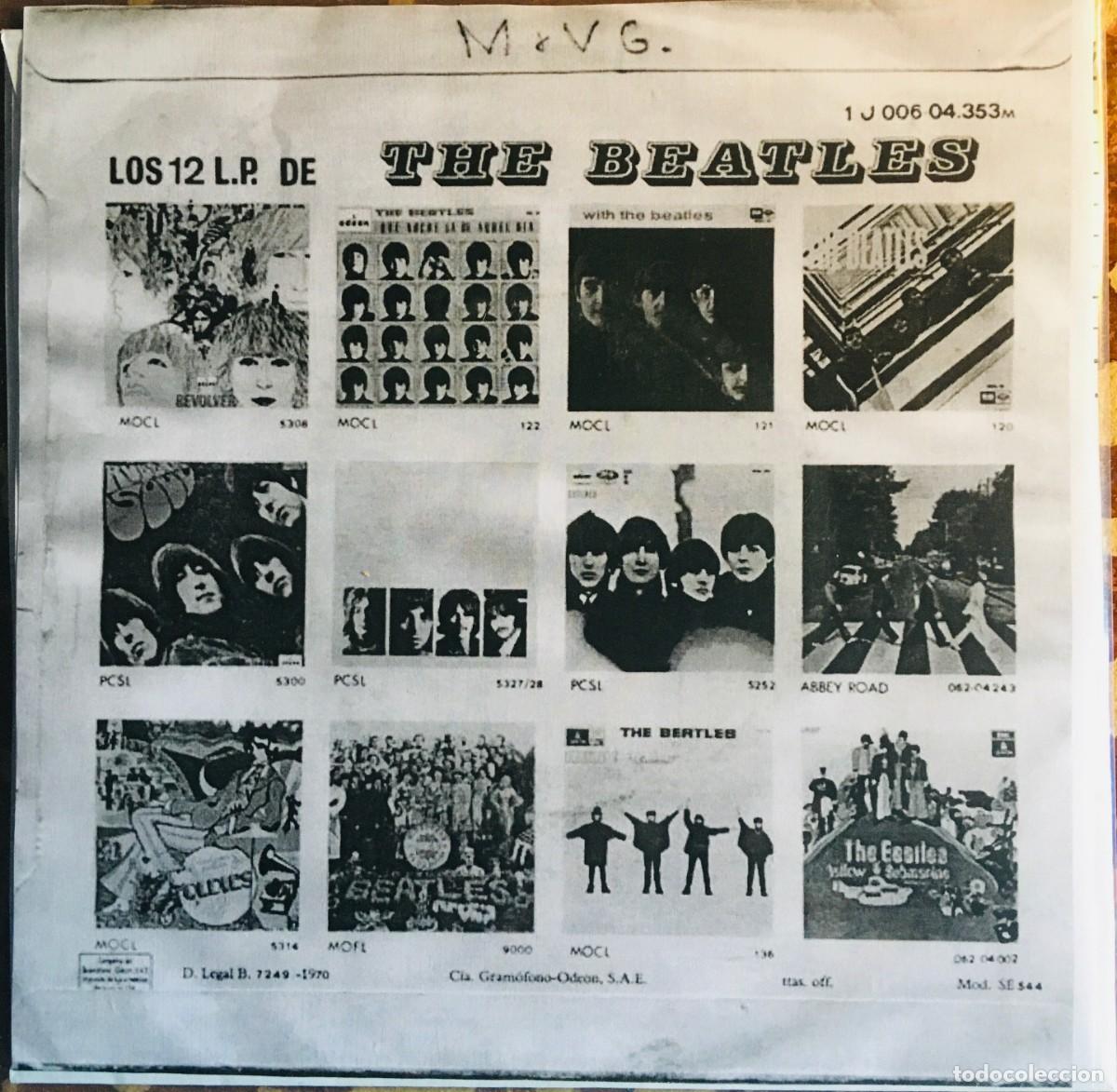 Discos de vinilo: THE BEATLES - LET IT BE, single 7&rdquo; edic Spain 1970 - Foto 2