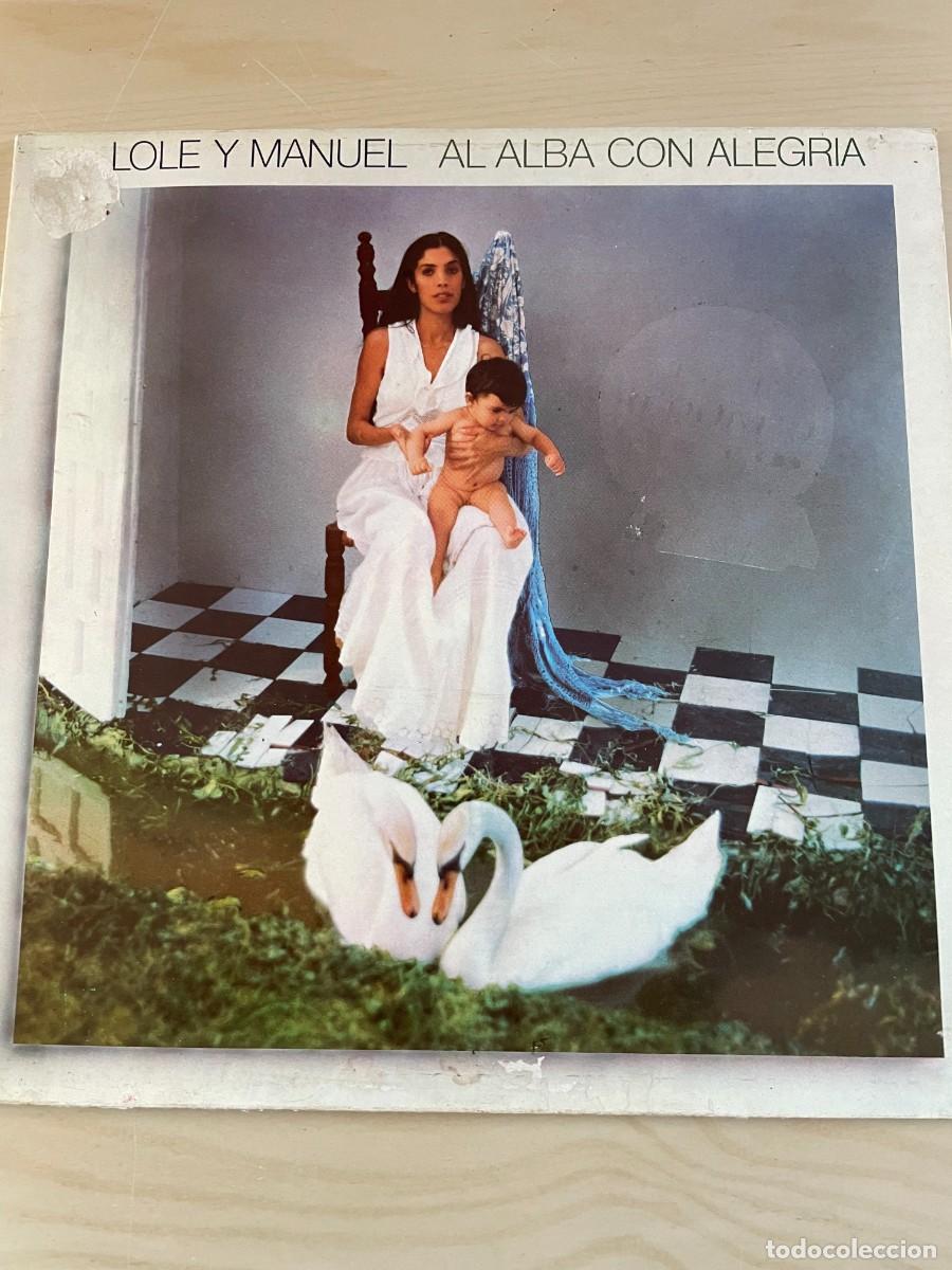 Discos de vinilo: LP Lole y Manuel Al alba con alegr&iacute;a - Foto 1