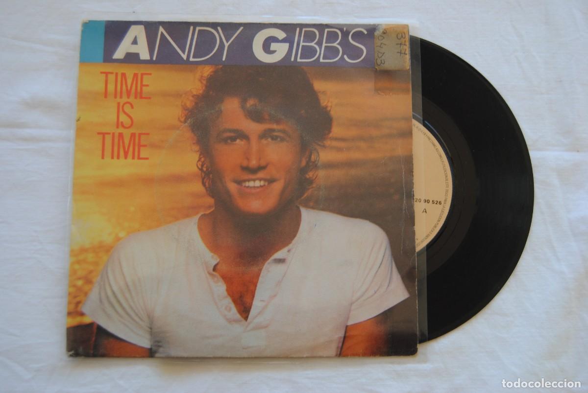 Discos de vinilo: andy gibbs bee gees. time is time. polydor 1980 - Foto 1