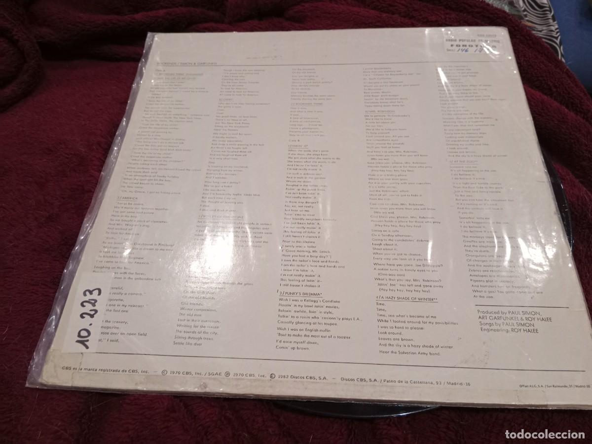 Discos de vinilo: SIMON & GARFUNKEL - BOOKENDS - LP DISCOS CBS - Foto 3