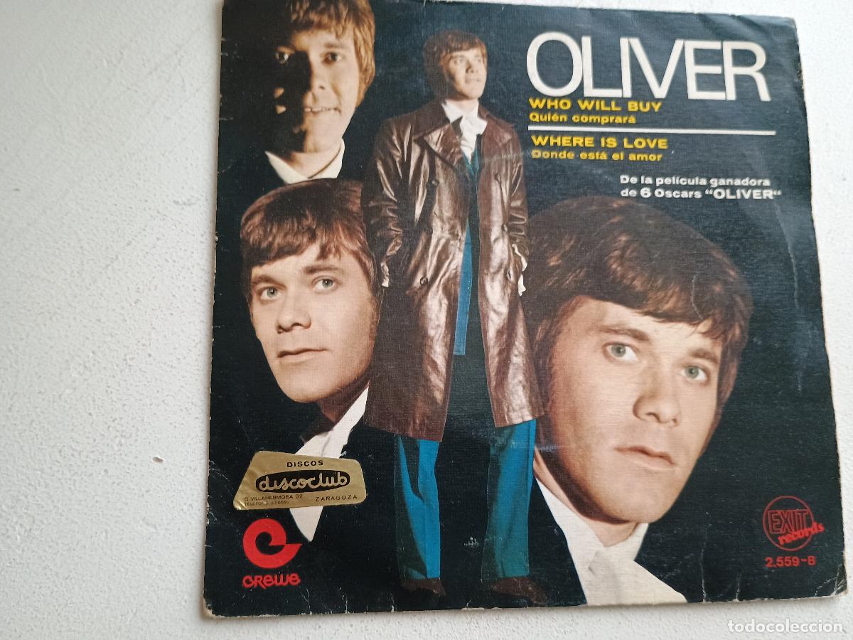 Discos de vinilo: OLIVER - WHO WILL BUY, WHERE IS LOVE / SINGLE EXIT RECORDS 1970 - Foto 1