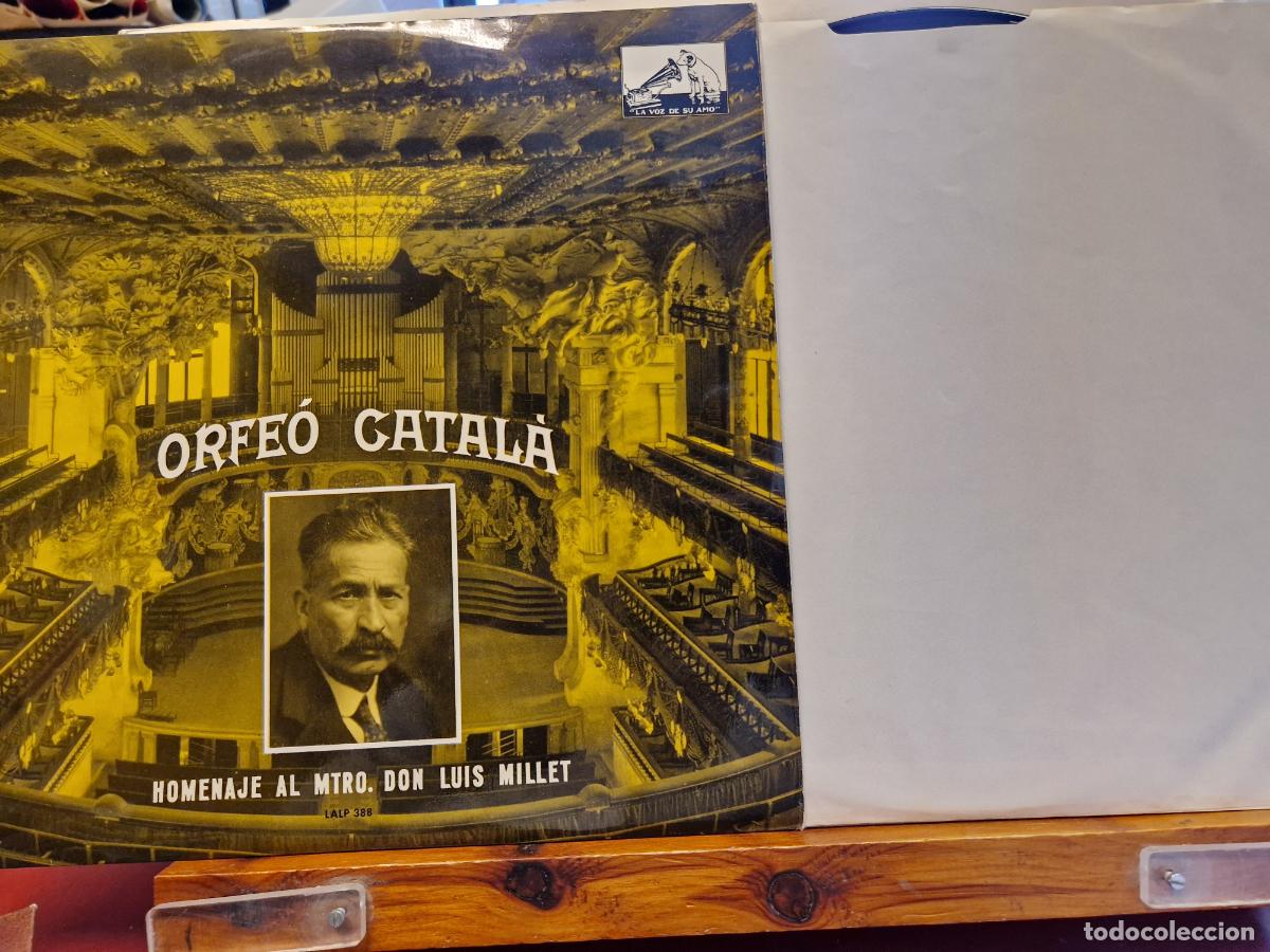 Discos de vinilo: SINGLE. ORFE&Ograve; CATAL&Agrave;. HOMENAJE AL MTRO. DON LUIS MILLET. - Foto 1