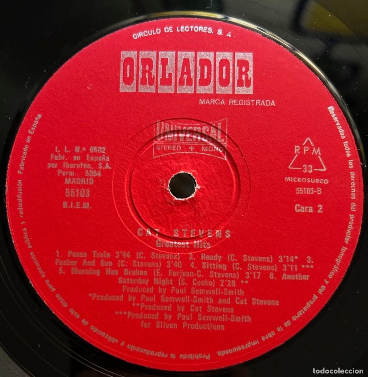 Discos de vinilo: Cat Stevens &lrm;&ndash; Greatest Hits. estado vg vg 1976 - Foto 3