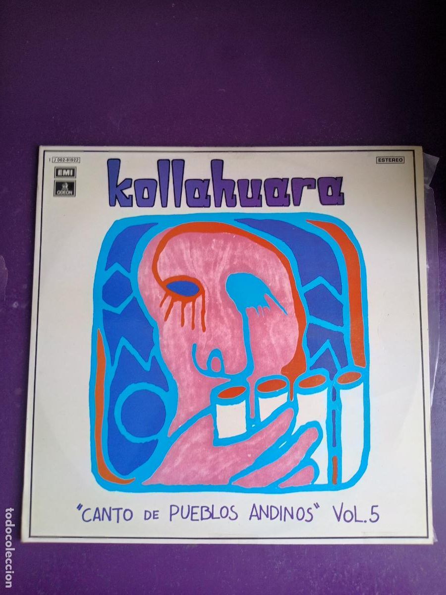 Vinyl records: Kollahuara &lrm;&ndash; Canto De Pueblos Andinos Vol. 5 - LP EMI 1975 - FOLK CHILE BOLIVIA 70'S - SIN USO