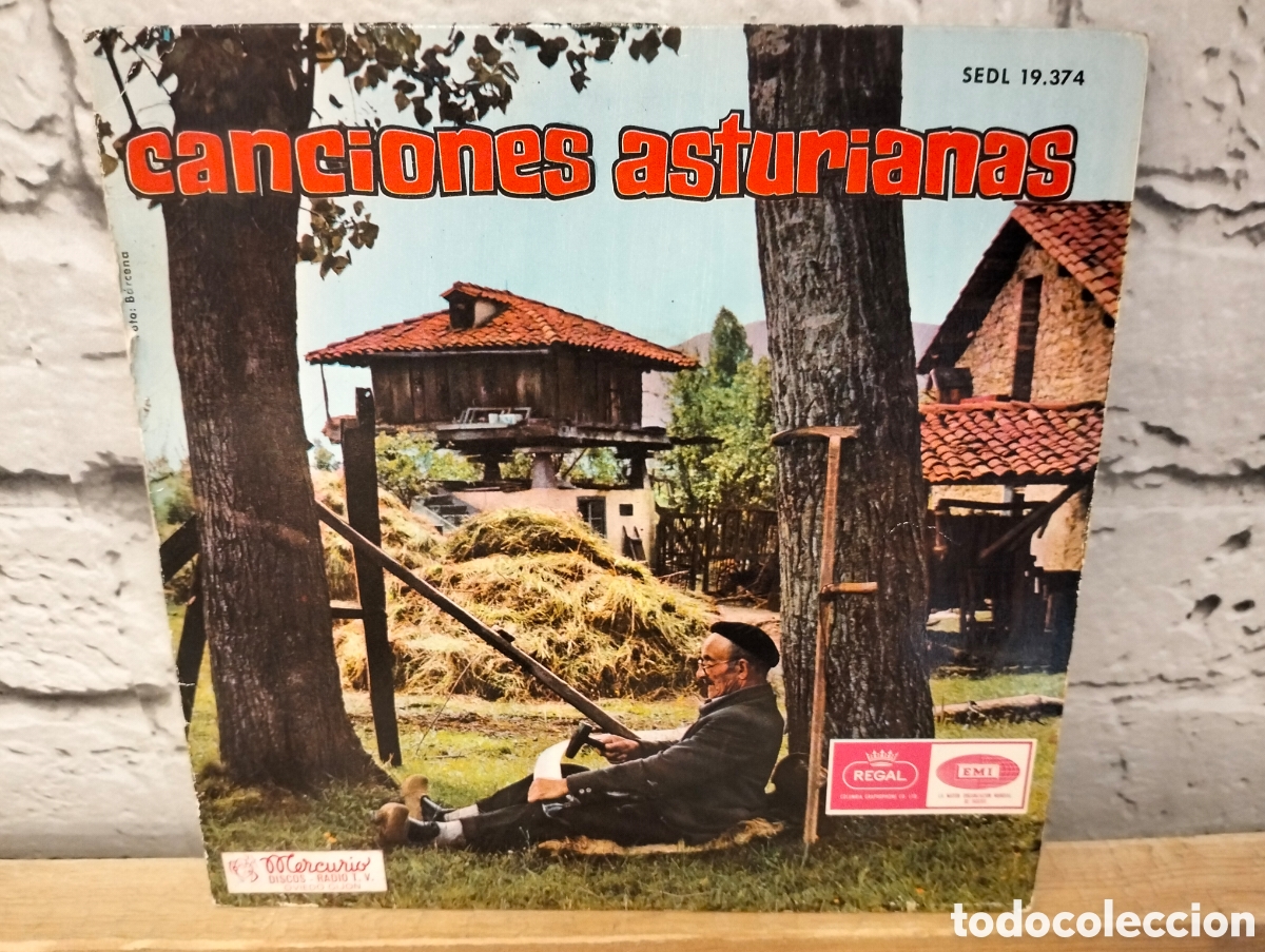 Discos de vinilo: Canciones asturianas - Ep vinilo - Foto 1