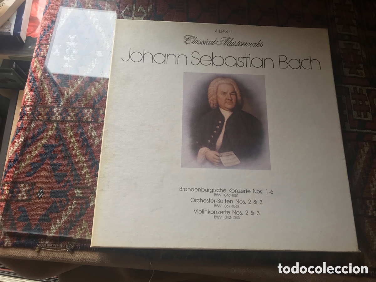 Discos de vinilo: Johann Sebastian Bach. Classical Masterworks. 4 LP&rsquo;s set. Box - Foto 1