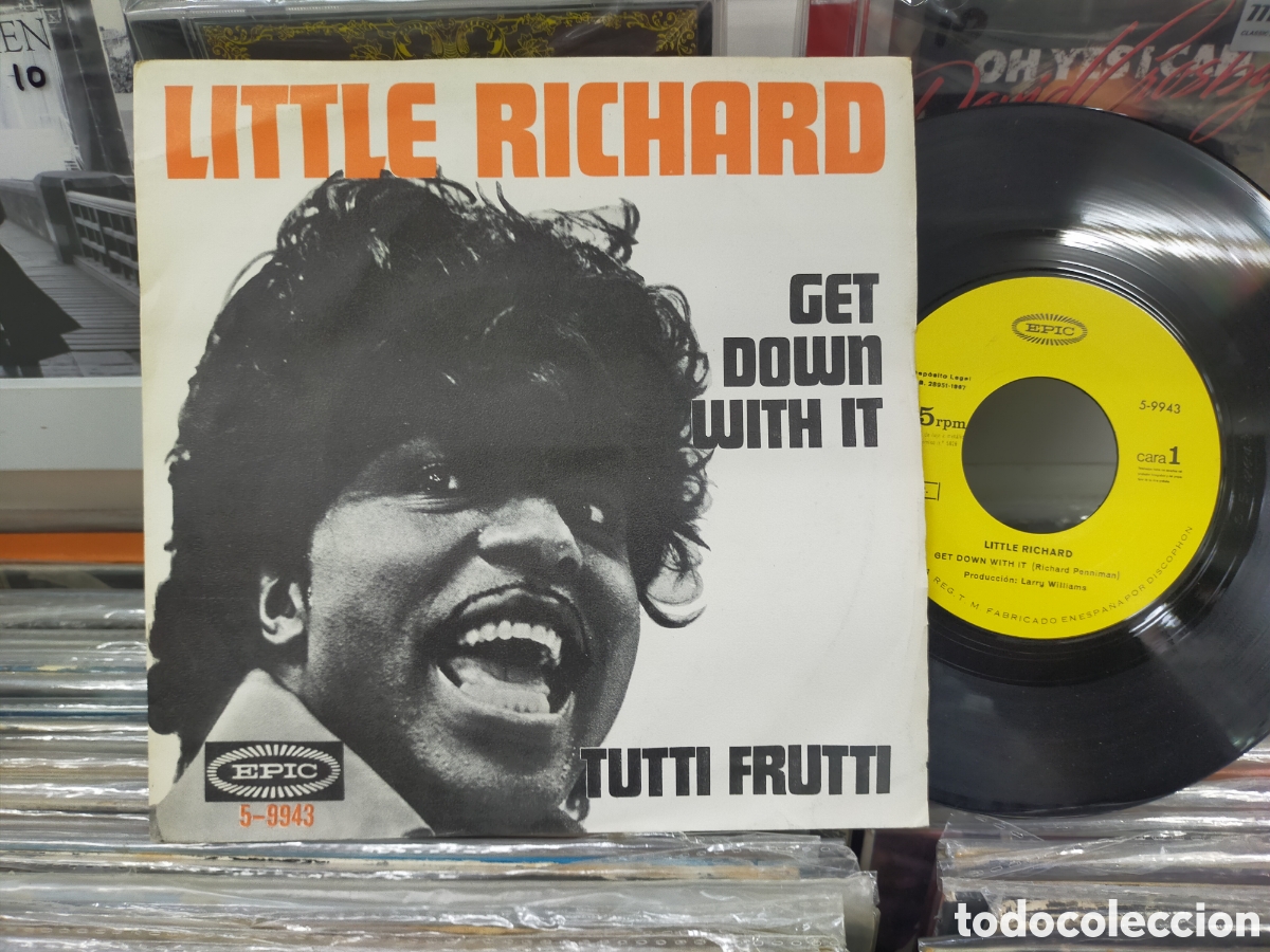 Discos de vinilo: Little Richard single get down with It Espa&ntilde;a 1967 - Foto 1
