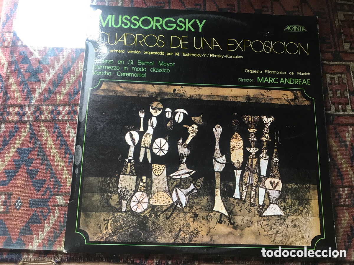 Discos de vinilo: Cuadros de una exposici&oacute;n. Mussorgsky. Acanta - Foto 1