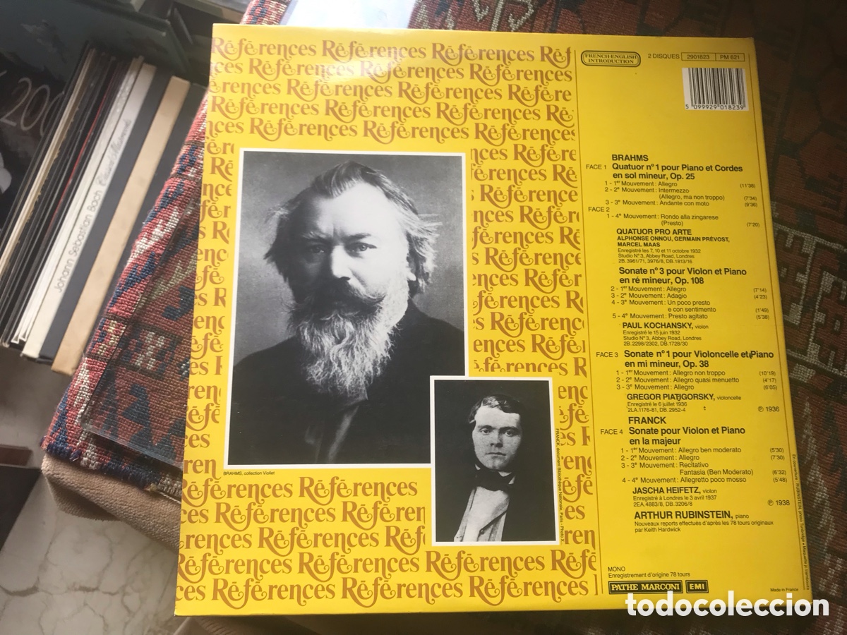 Discos de vinilo: Brahms. Franck. Arthur Rubinstein. Emi - Foto 3