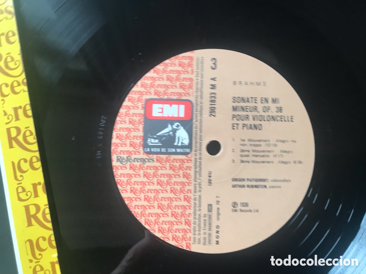 Discos de vinilo: Brahms. Franck. Arthur Rubinstein. Emi - Foto 4