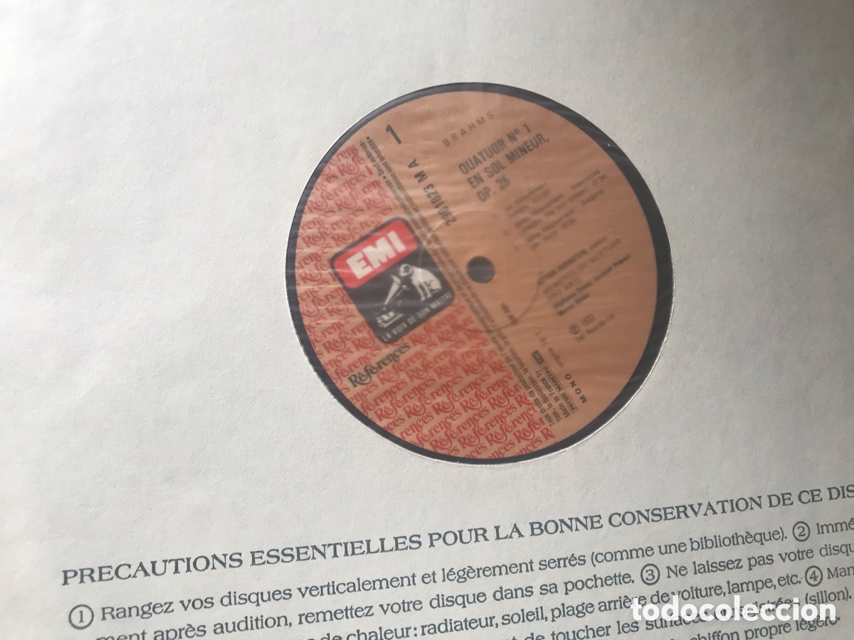 Discos de vinilo: Brahms. Franck. Arthur Rubinstein. Emi - Foto 5