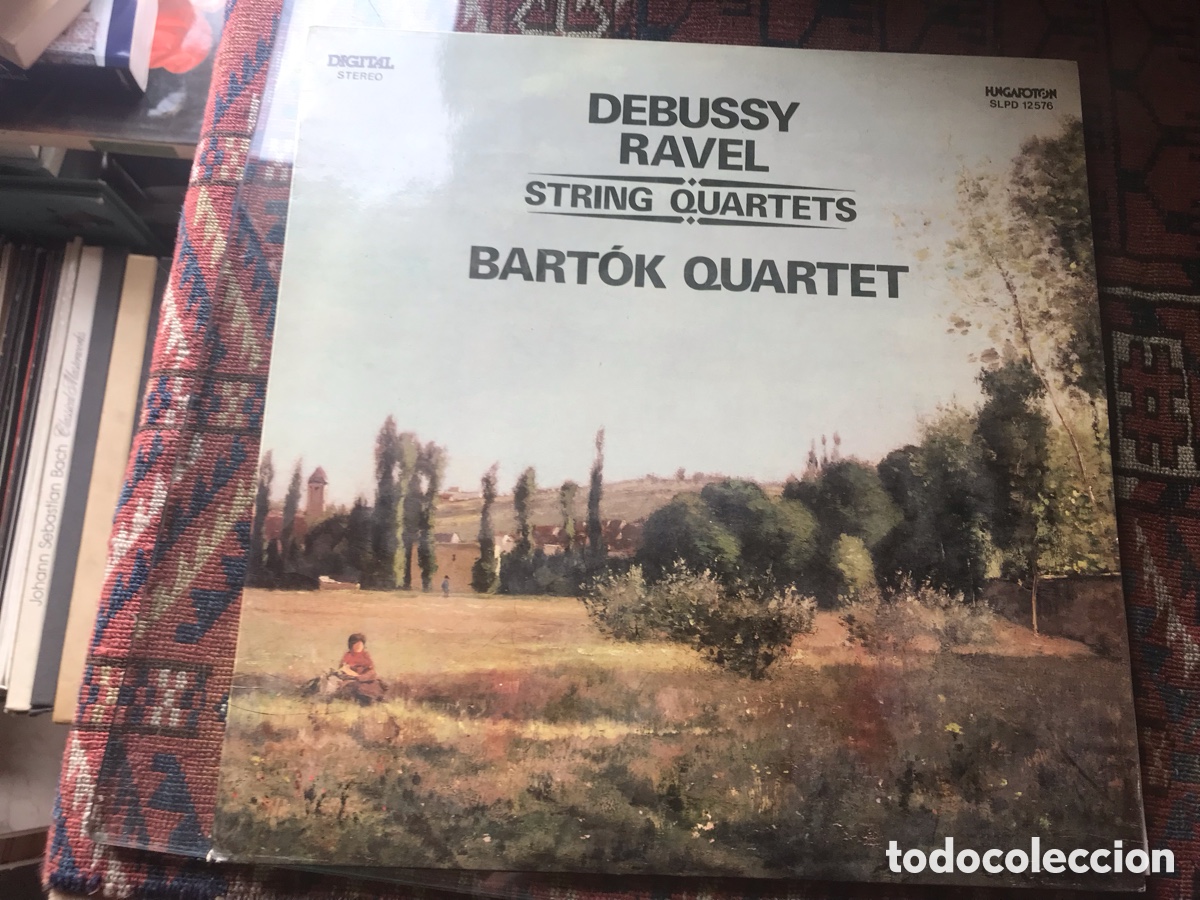 Discos de vinilo: Debussy Ravel. String Quartets. Bart&oacute;k Quartet. Hungaroton - Foto 1