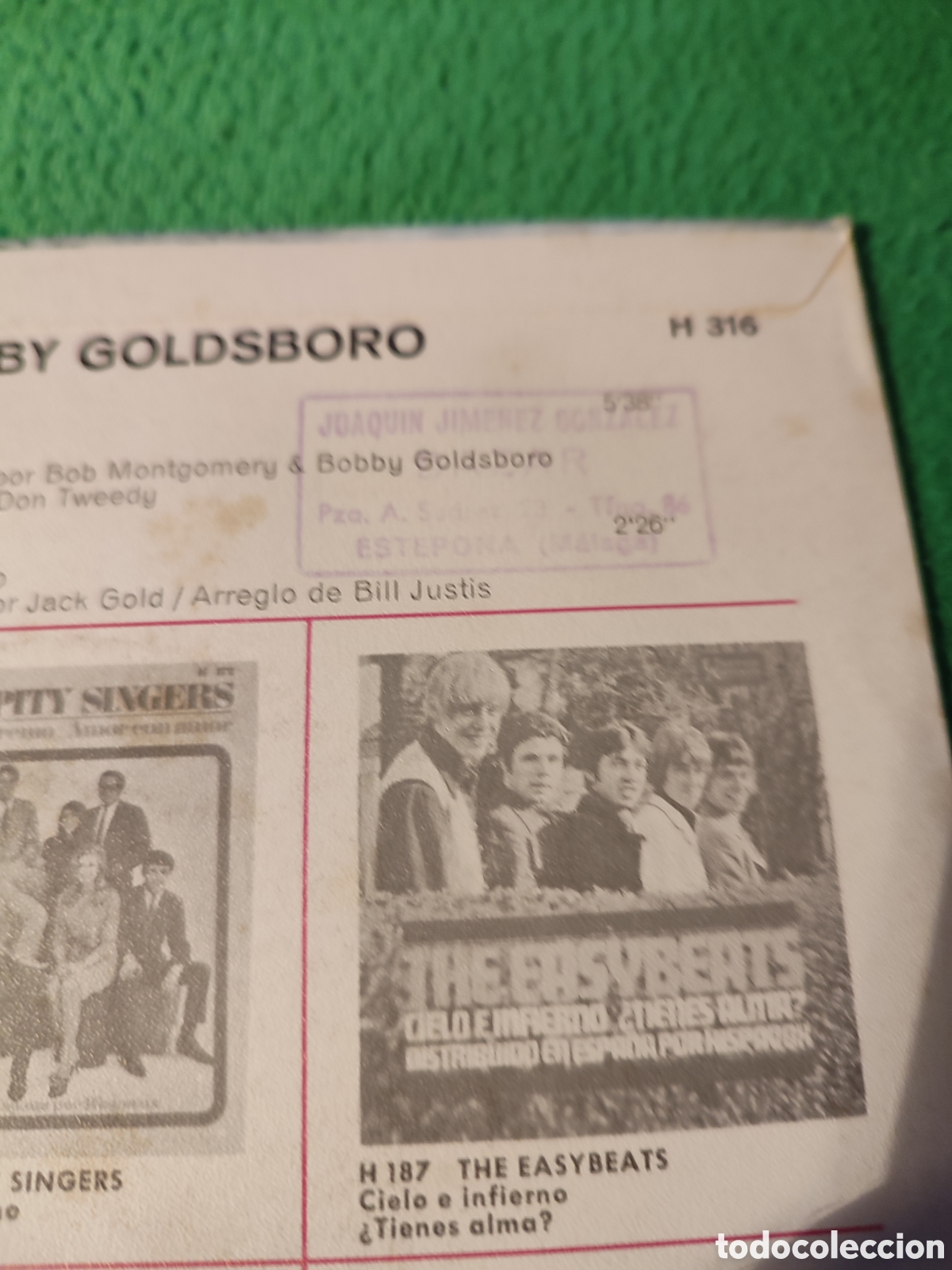 Discos de vinilo: Bobby Goldsboro - Honey / Danny - Foto 3
