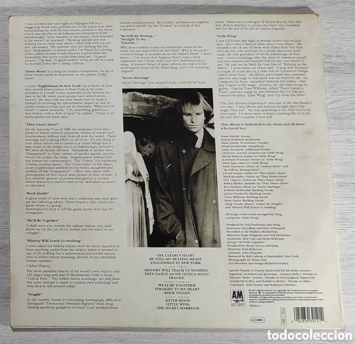 Discos de vinilo: STING NOTHING LIKE SUN - Foto 2