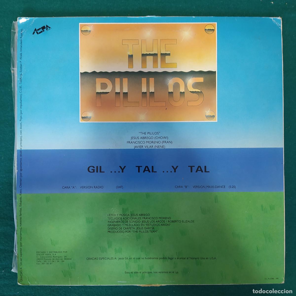 Discos de vinilo: The Pililos &ndash; Gil..Y Tal..Y Tal - Foto 2
