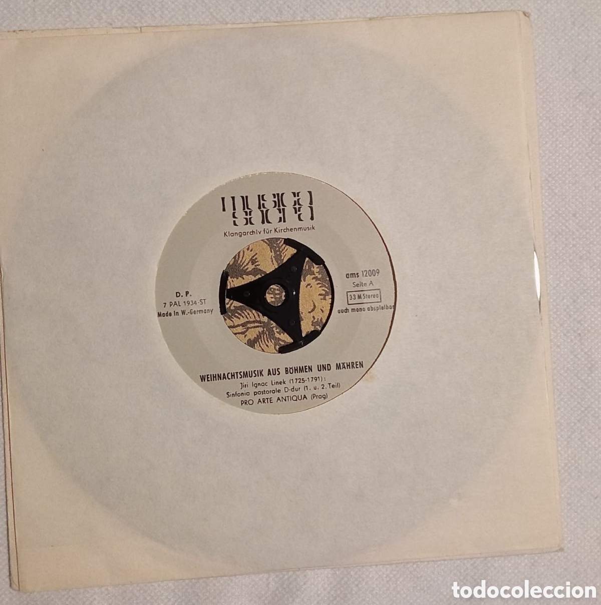 Discos de vinilo: Single de vinilo m&uacute;sica sacra - Foto 2