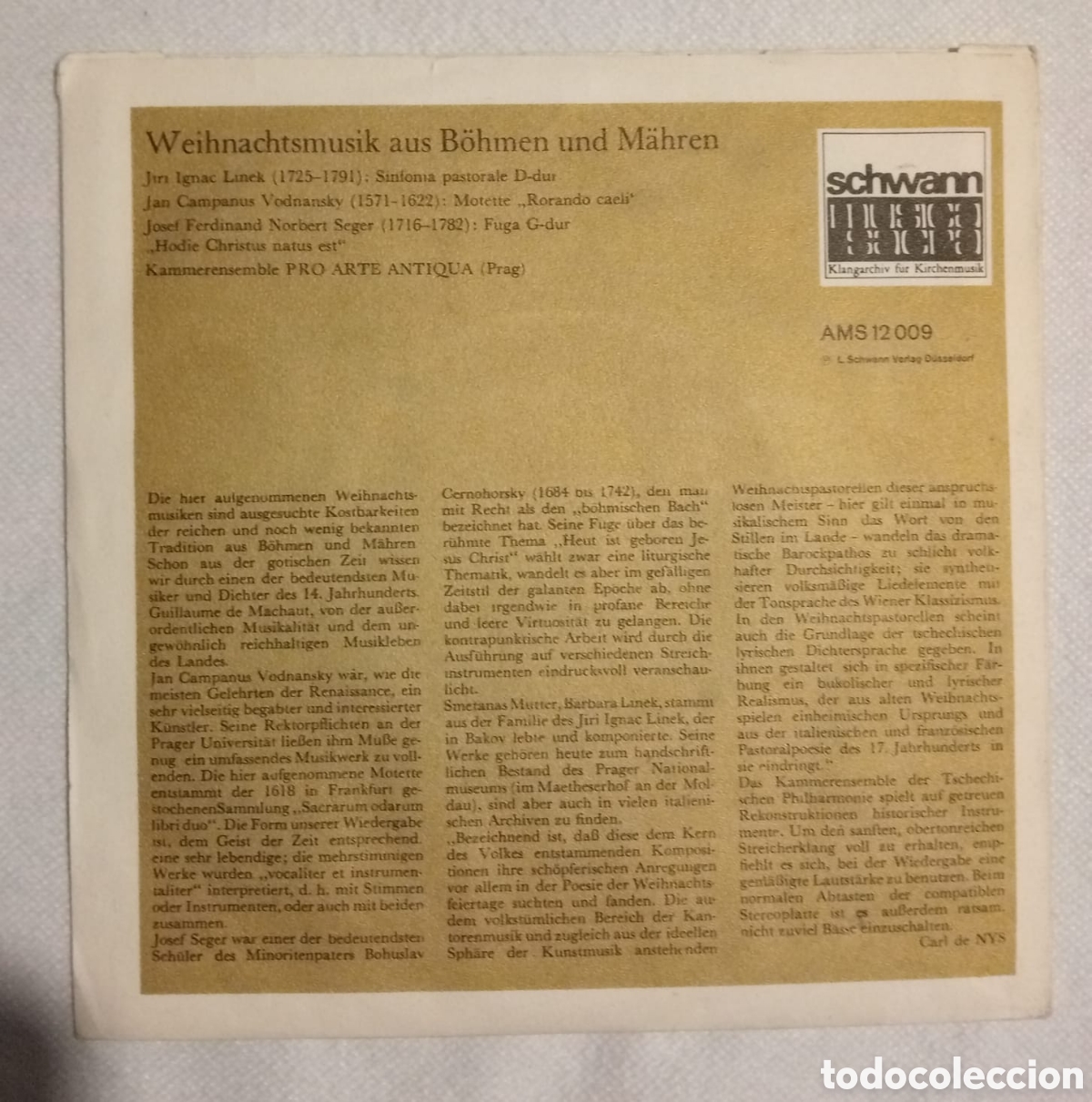 Discos de vinilo: Single de vinilo m&uacute;sica sacra - Foto 4