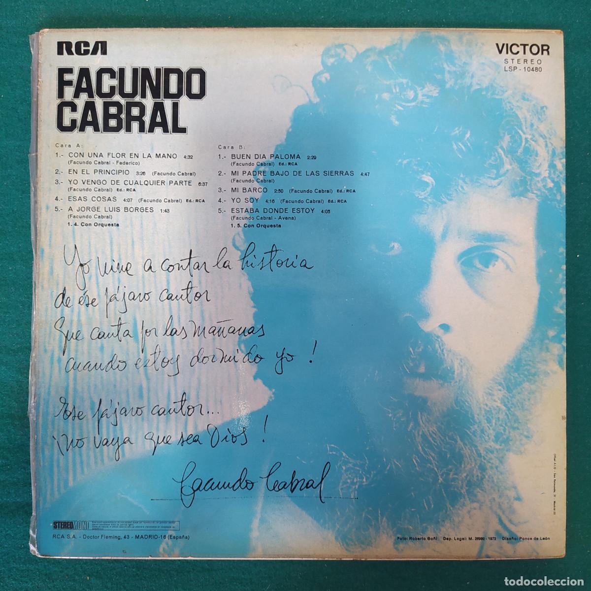 Discos de vinilo: Facundo Cabral &ndash; Facundo Cabral - Foto 2