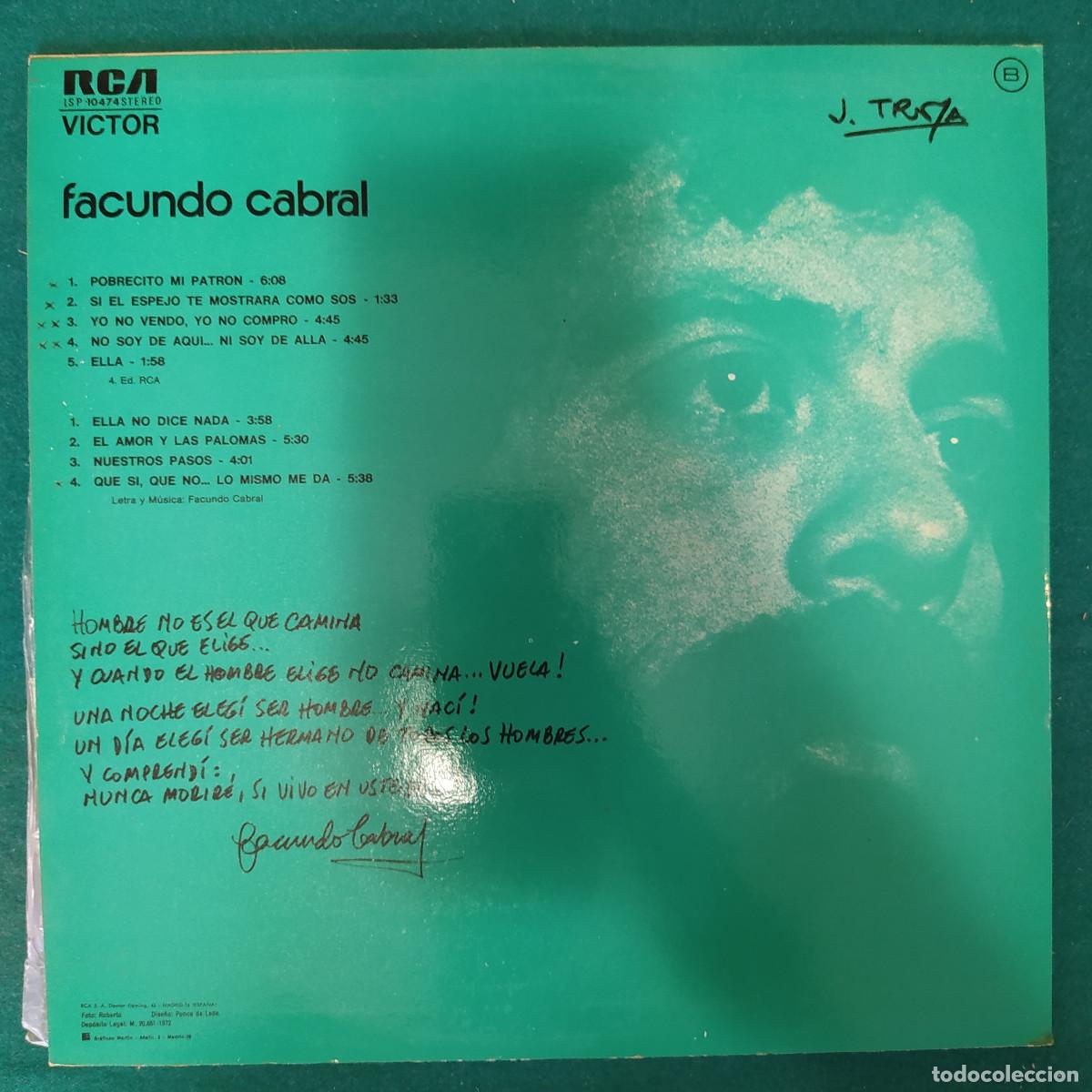 Discos de vinilo: Facundo Cabral &ndash; Facundo Cabral - Foto 2