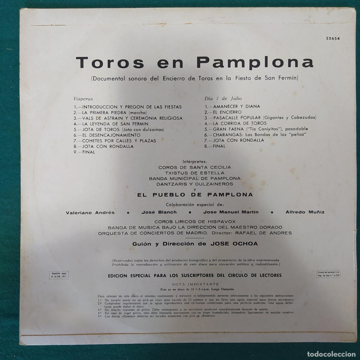 Discos de vinilo: Various &ndash; Toros En Pamplona - Foto 2