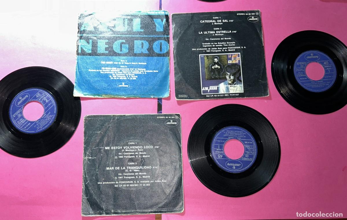 Discos de vinilo: LOTE DE SINGLES AZUL Y NEGRO - Foto 2