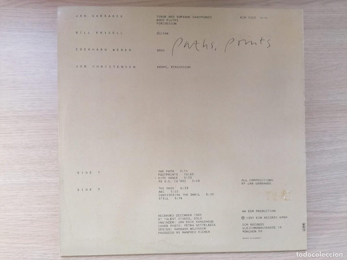 Discos de vinilo: LP JAN GARBAREK paths prints - Foto 2