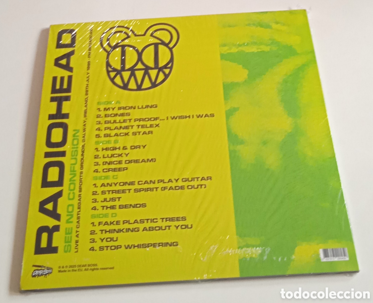 Discos de vinilo: Radiohead, see no confusion Live 1996, 2Lp - Foto 2
