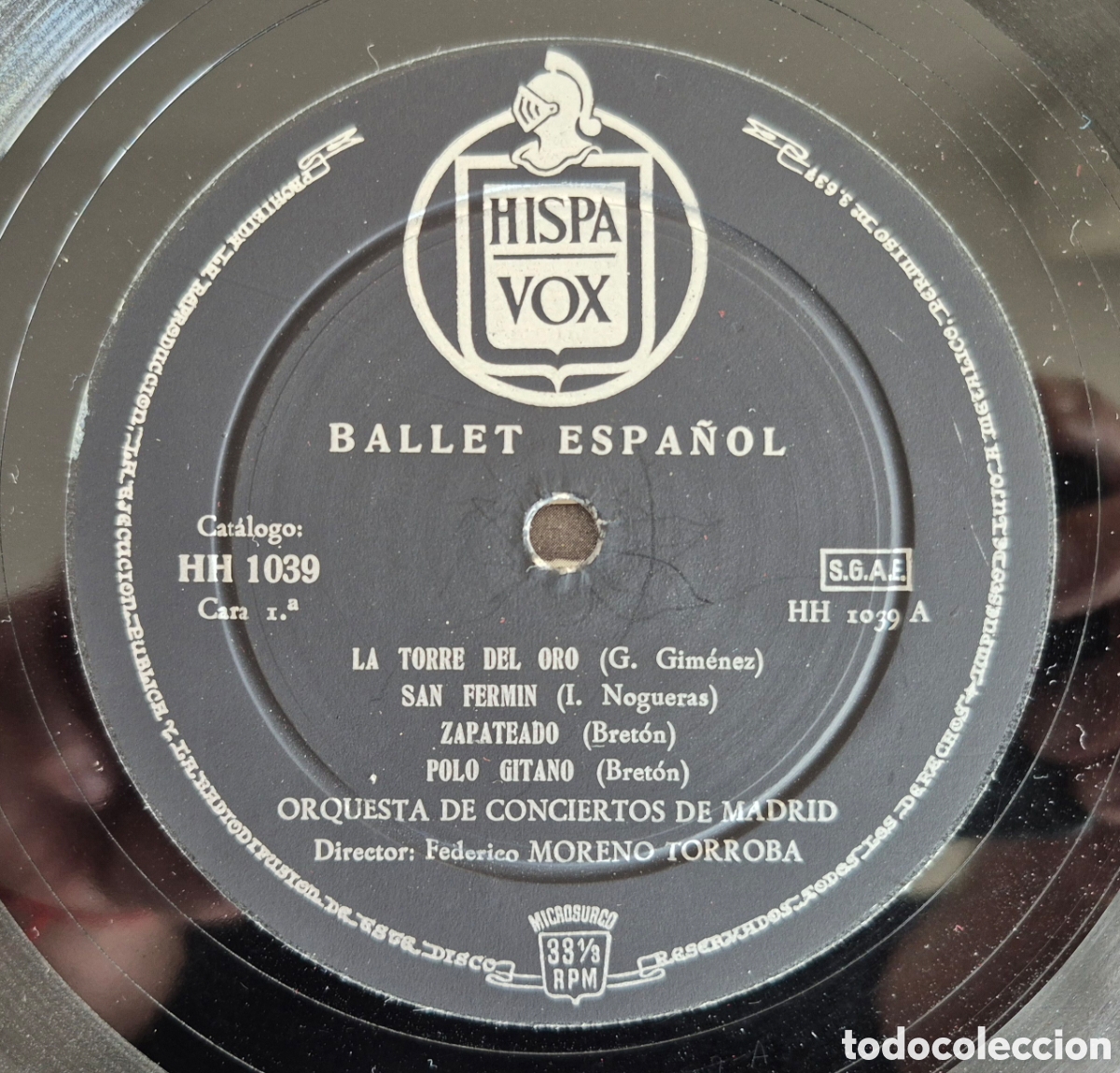 Discos de vinilo: Ballet espa&ntilde;ol F. Moreno Torroba - Foto 4