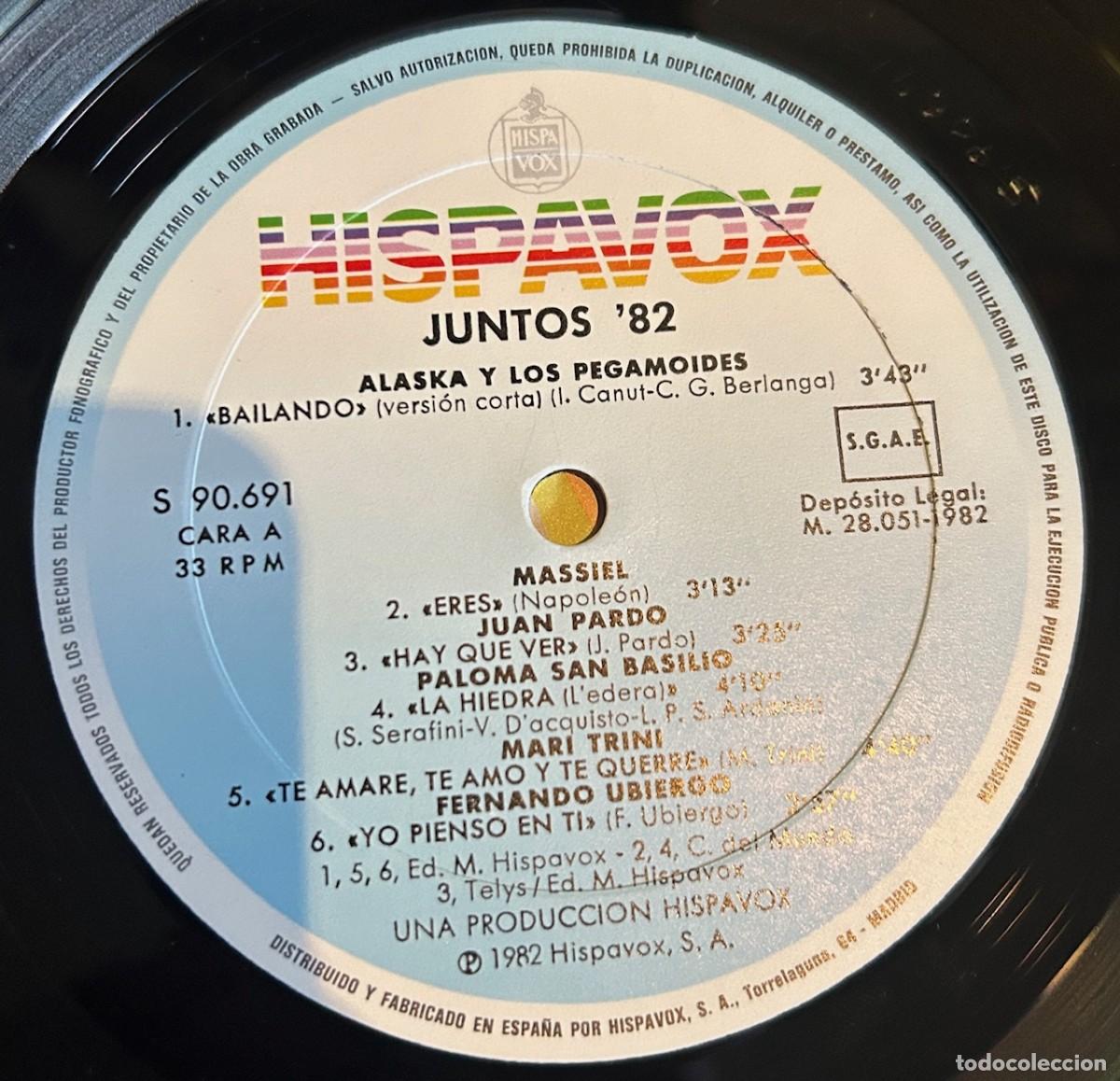 Discos de vinilo: Various &lrm;&ndash; Juntos 82. estado vg vg 1982 - Foto 3