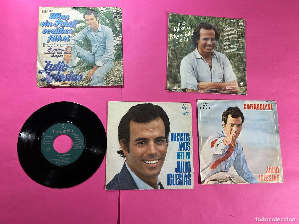 Discos de vinilo: LOTE SINGLES JULIO IGLESIAS - Foto 1