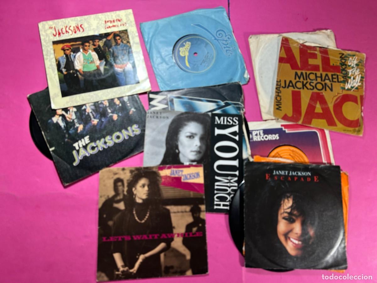 Discos de vinilo: LOTE SINGLES JANET MICHAEL JACKSON THE JACKSONS - Foto 1