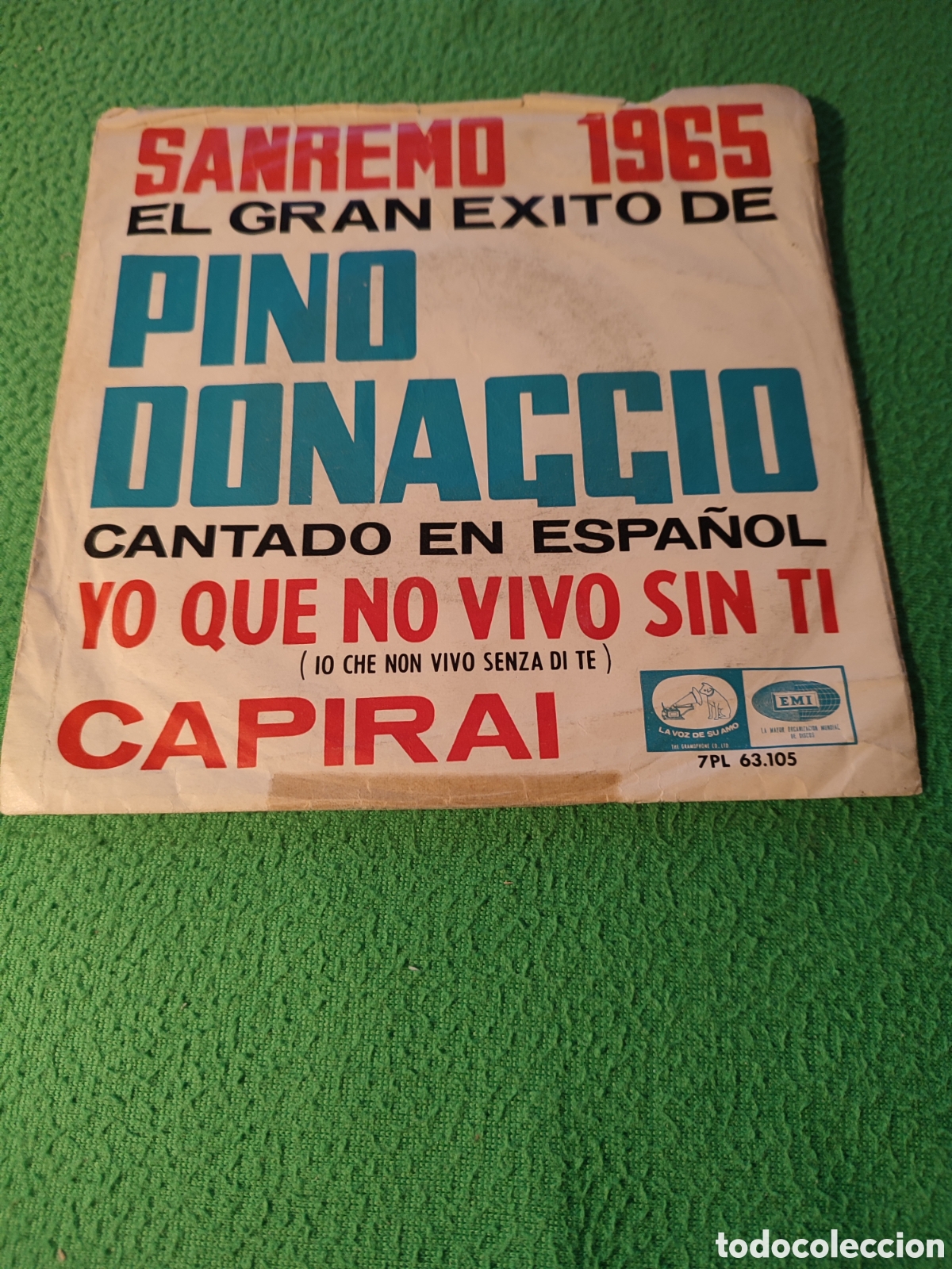 Discos de vinilo: Pino Donaggio - Yo que no vivo sin ti - Foto 1