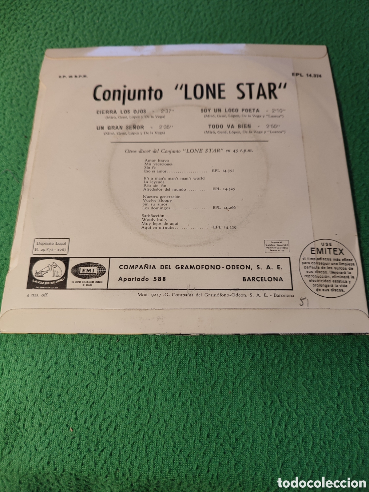 Discos de vinilo: Lone Star - Cierra los ojos + 3 Ep. - Foto 2